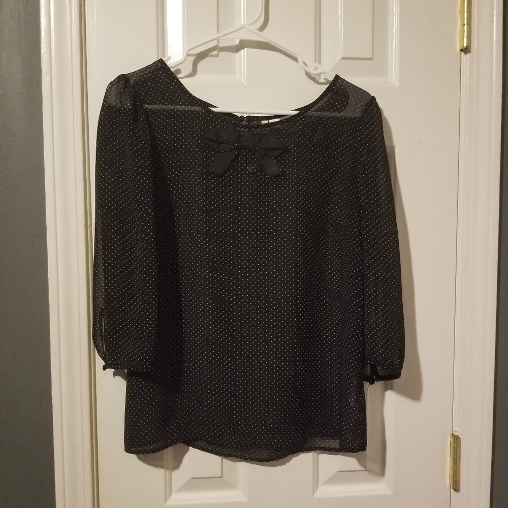 LC Lauren Conrad polka dot blouse